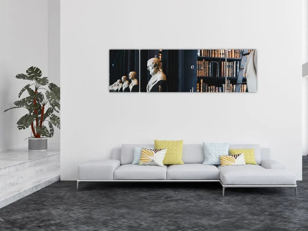 Obraz - W bibliotece (170x50 cm)