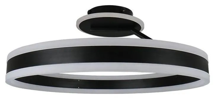 LED Ściemnialny żyrandol natynkowy LED/86W/230V 3000-6500K czarny + pilot zdalnego sterowania