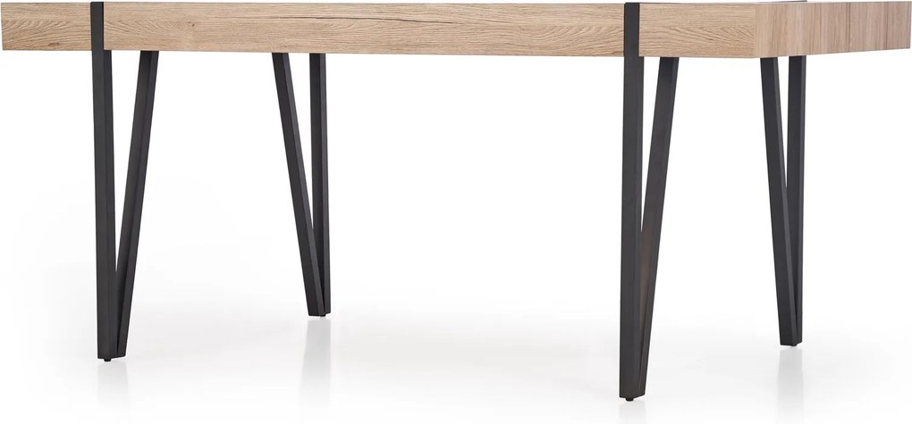 Nowoczesny stół do salonu Yohann dąb san remo