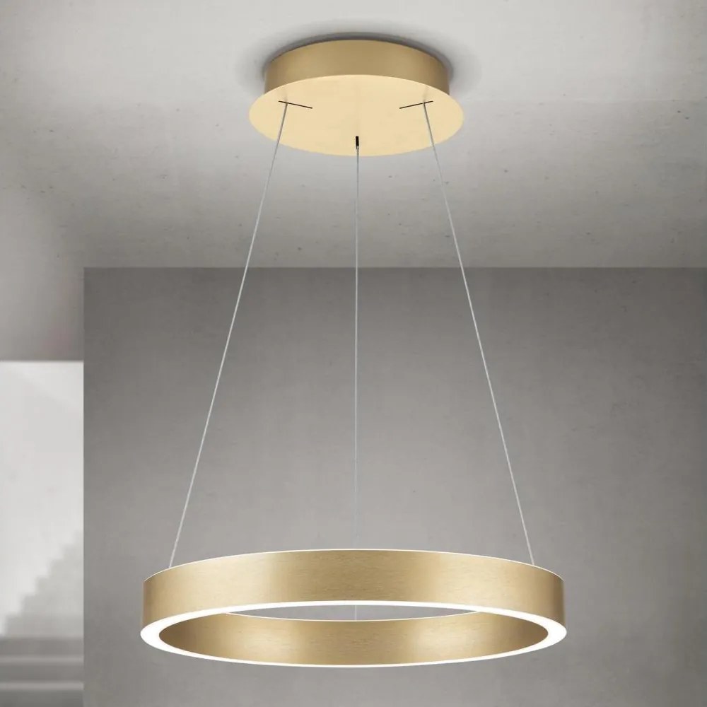 Orion - Lampa LED ściemnialna wisząca na lince KOLK LED/40W/230V 2700/3000/4000K Ø 40 cm złota