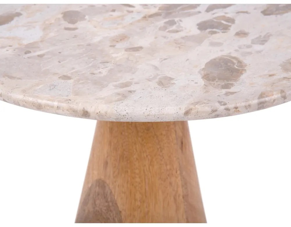 Okrągły stolik z blatem w dekorze marmuru ø 50 cm Force – Leitmotiv