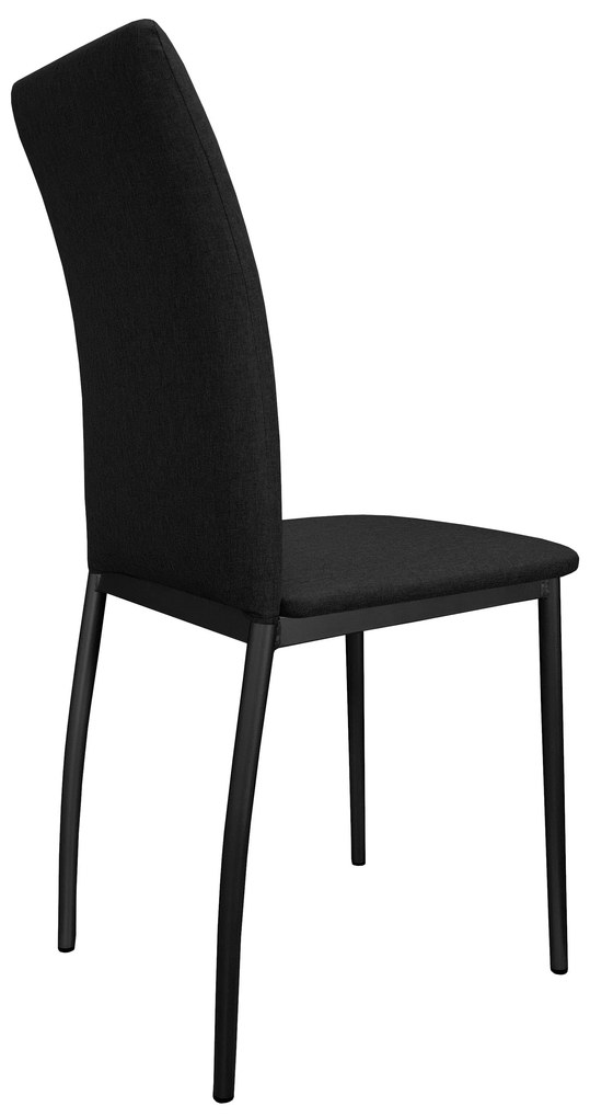 Krzesło tapicerowane ALAN stelaż czarny Sawana 14