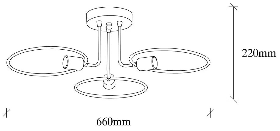 Czarna lampa sufitowa Circle – Opviq lights