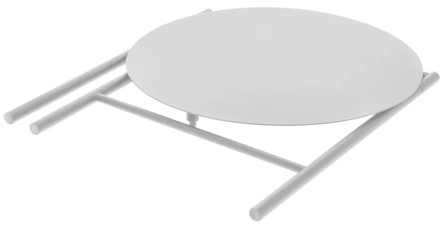 Biały metalowy okrągły stół ø 70 cm Disc – Zone
