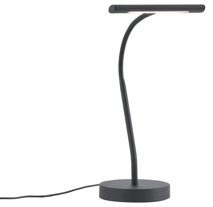 Lampa stołowa Art Deco czarna z LED - Tableau ArtDeco Oswietlenie wewnetrzne