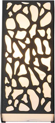 Nowoczesna zewnętrzna lampa ścienna czarna IP44 - Nicole