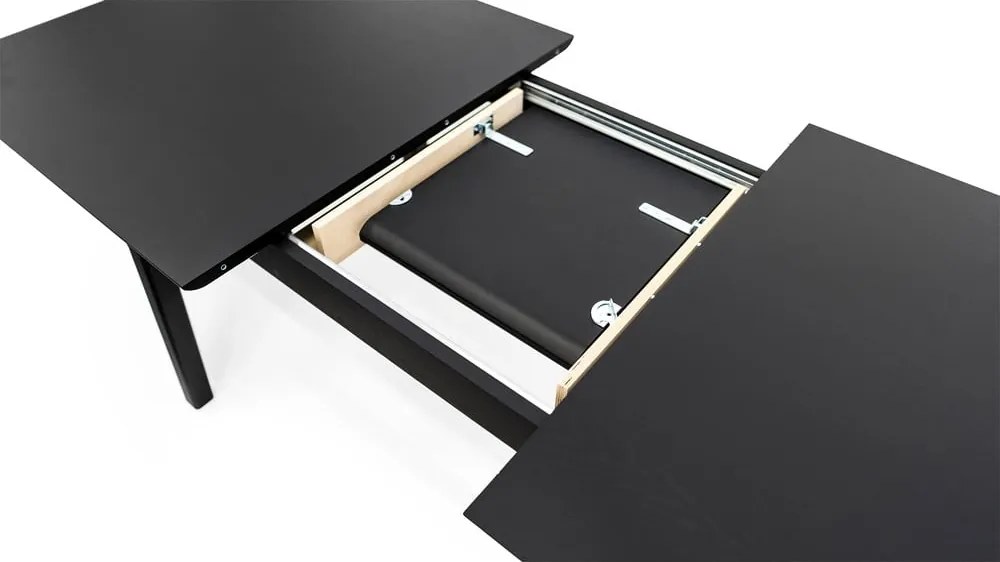 Rozkładany stół z dodatkowym blatem w dekorze dębu 90x180 cm Curved – Woodman