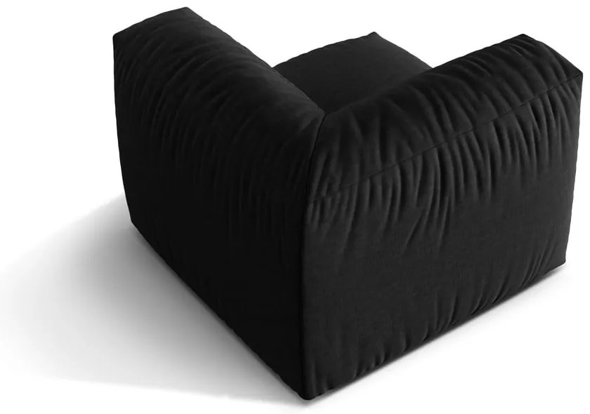 Czarny moduł sofy (strona zmienna) Martina – Micadoni Home