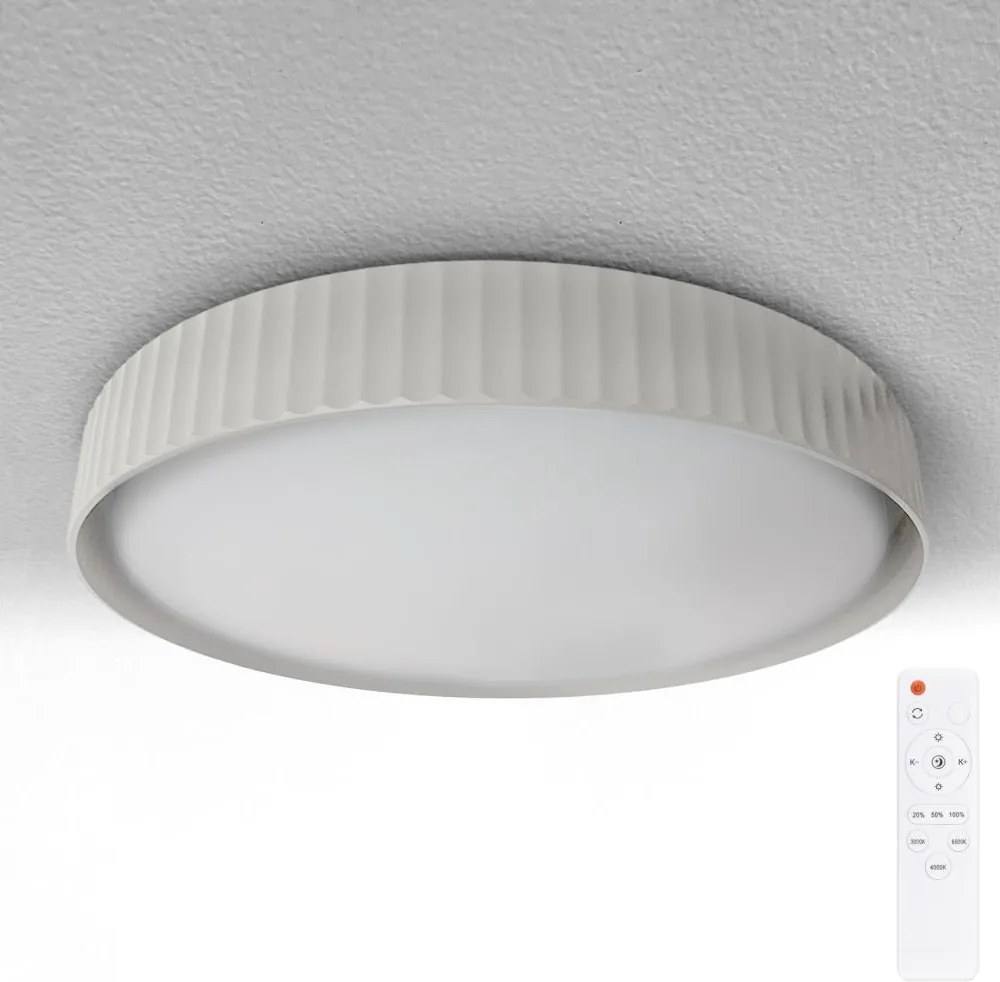 Brilagi - LED ściemnialna oprawa sufitowa LUCIA LED/60W/230V śr. 59 cm biała + pilot
