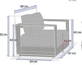 Komplet aluminiowy dla 5 osób MADRID NEW (antracyt)