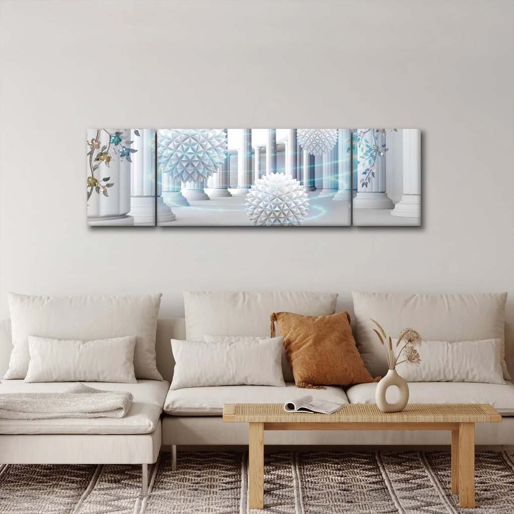 Abstrakcyjny obraz w stylu antycznym (170x50 cm)