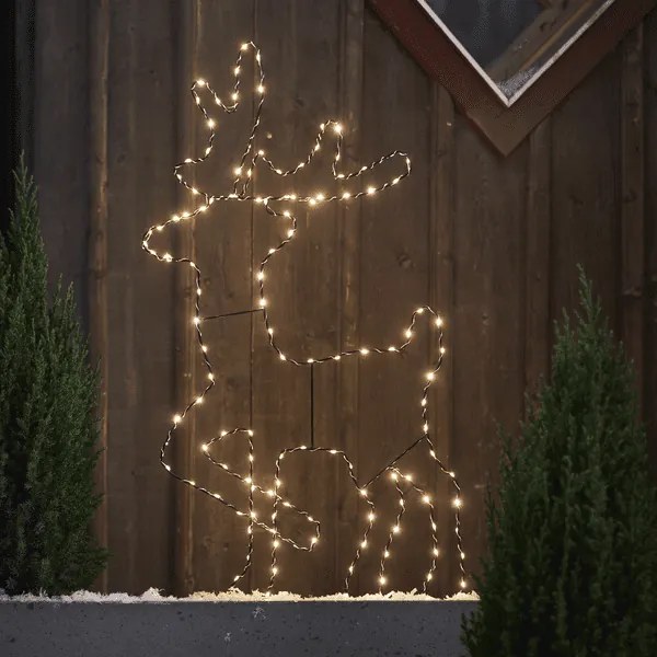 Nowoczesna dekoracja ogrodowa renifer Cupid