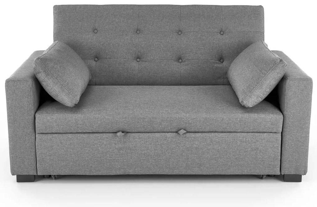 Sofa rozkładana z funkcją spania PAULINIO szara HALMAR