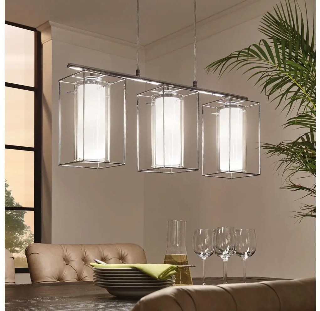 Eglo 94378 - Żyrandol LONCINO 1 3xE27/60W/230V