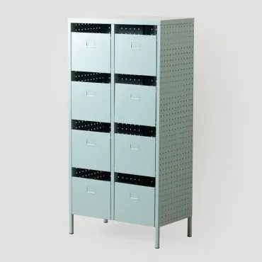 Szafka Z Szufladami 50x30 Cm Ze Stali Abël Patina Green - Sklum