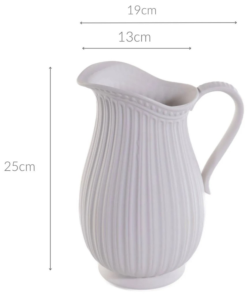 Wazon dekoracyjny z uchwytem, porcelanowy, wys. 24,3 cm