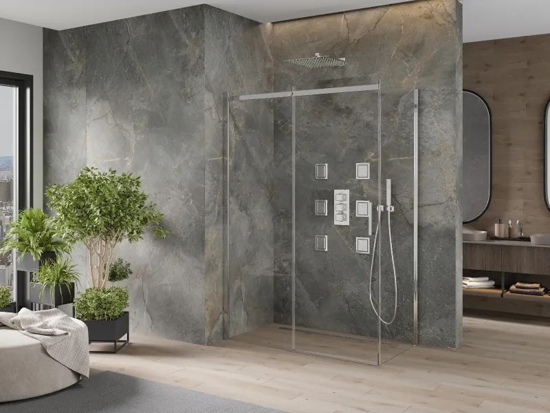 Mexen Omega kabina prysznicowa rozsuwana 160 x 90 cm, transparent, chrom - 825-160-090-01-00
