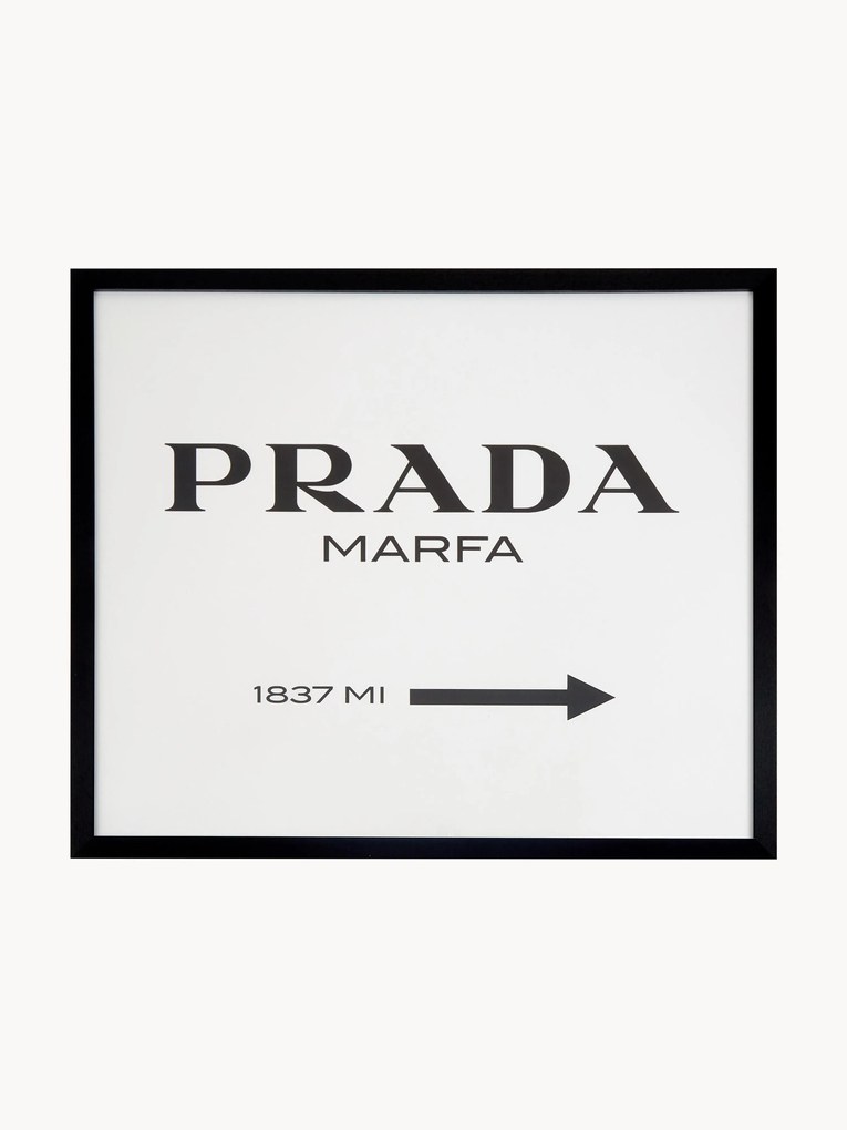 Oprawiony druk cyfrowy Prada Marfa