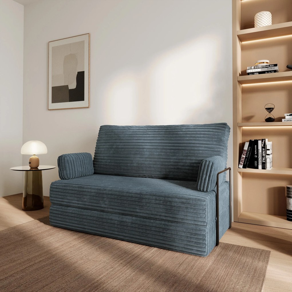 Masseno Sofa piankowa LADIA z funkcją spania - Szary - TILIA 85 / Ze stelażem