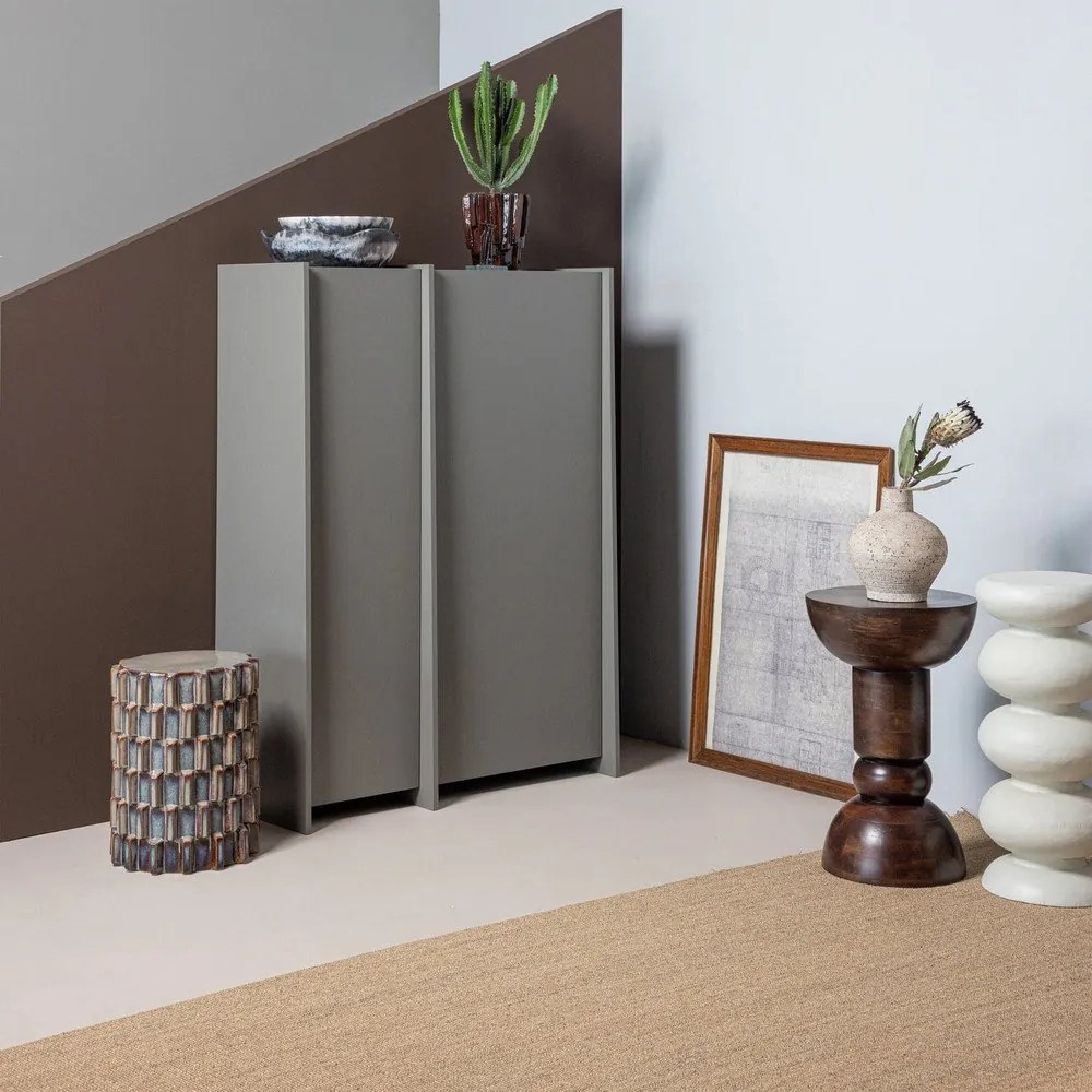 Okrągły stolik z litego drewna mango ø 46 cm Emel – WOOOD