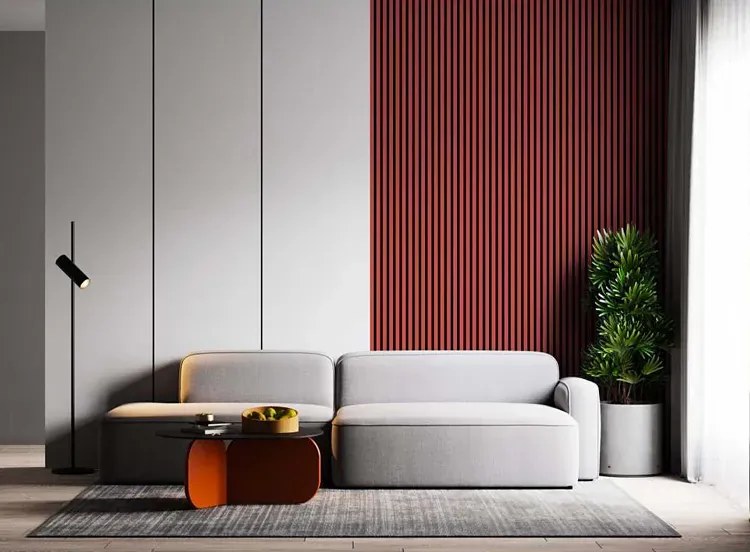 Akustyczne panele lamelowe 2 szt. koral P1-S59