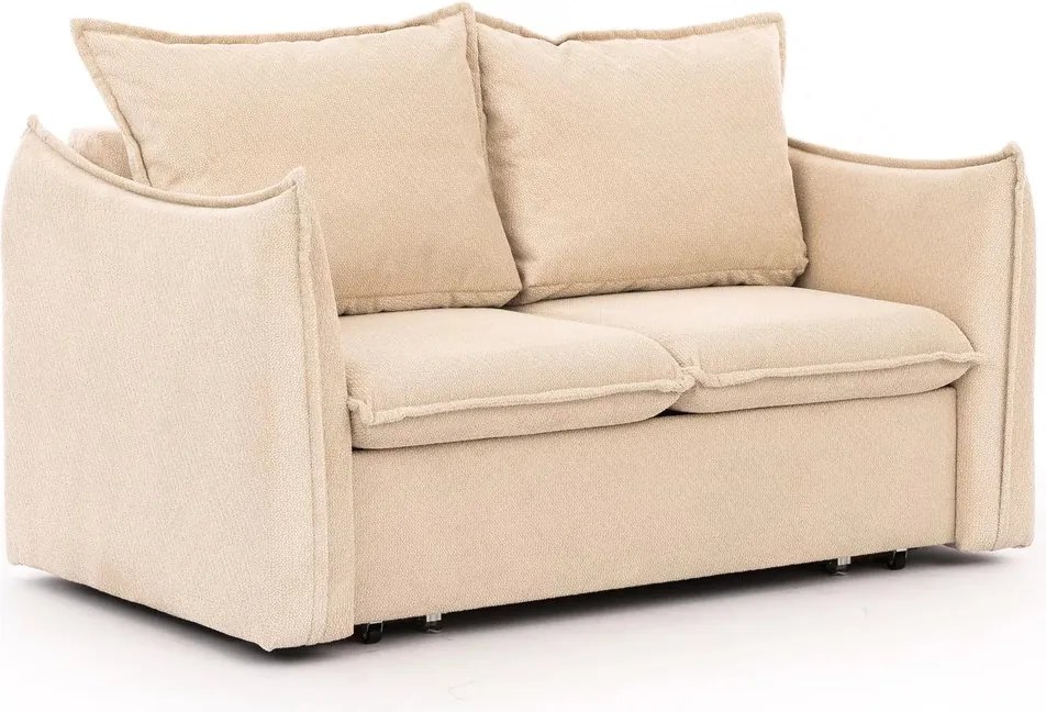 Sofa rozkładana Liliamo dwuosobowa - beżowy szenil Egon 26