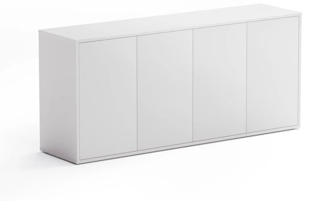 Szafka niska z drzwiami BLOCK Biała