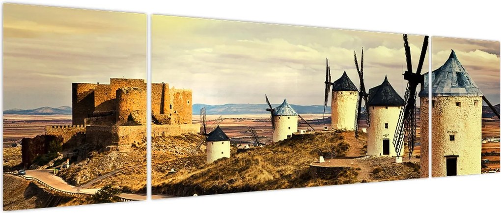 Obraz - Wiatraki (170x50 cm)