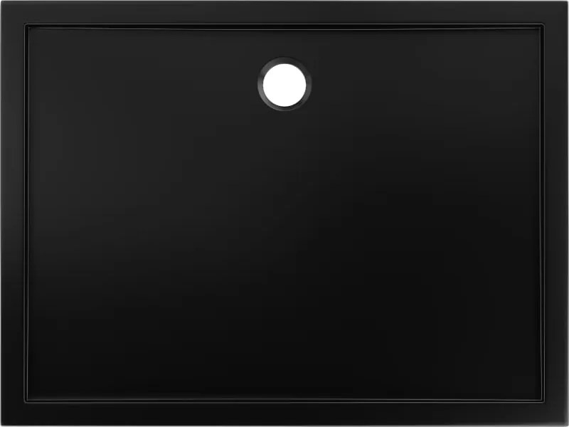 Mexen Flow brodzik prostokątny slim 100 x 90 cm, czarny mat - 46R709010