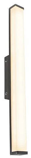 Nowoczesna lampa ścienna do łazienki czarna 62 cm IP44 - Cascada Nowoczesny Oswietlenie wewnetrzne