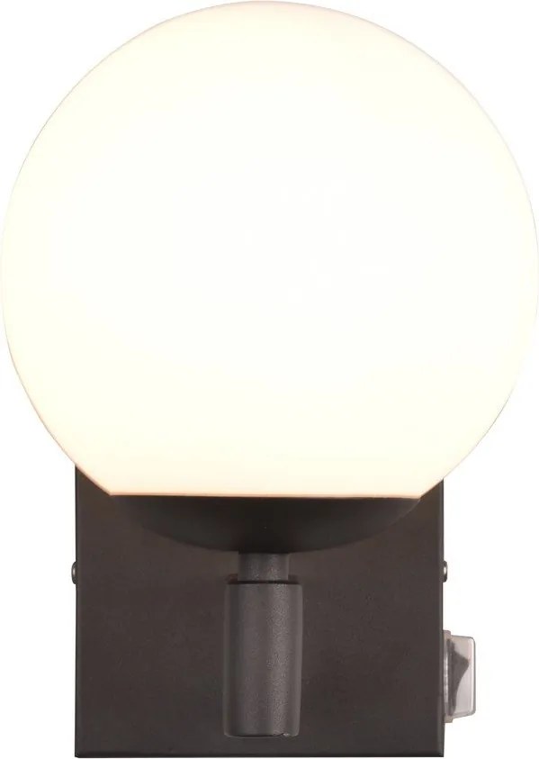 Kinkiet w kolorze matowej czerni ø 14 cm Kula – Trio