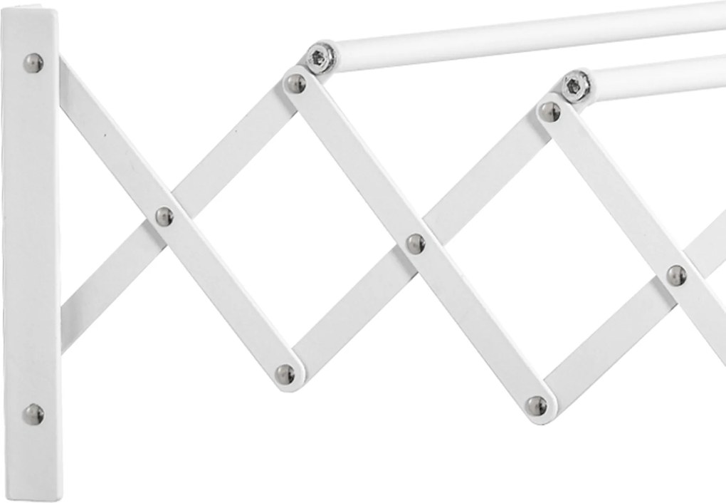 Suszarka ścienna HOMCOM wieszak ścienny wysuwana suszarka do ubrań metalowa