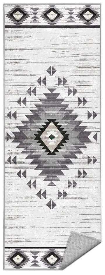Jasnoszary chodnik odpowiedni do prania 80x200 cm Ethnic Geo – Mila Home