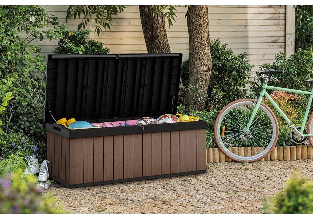 Brązowa skrzynia ogrodowa Darwin – Keter
