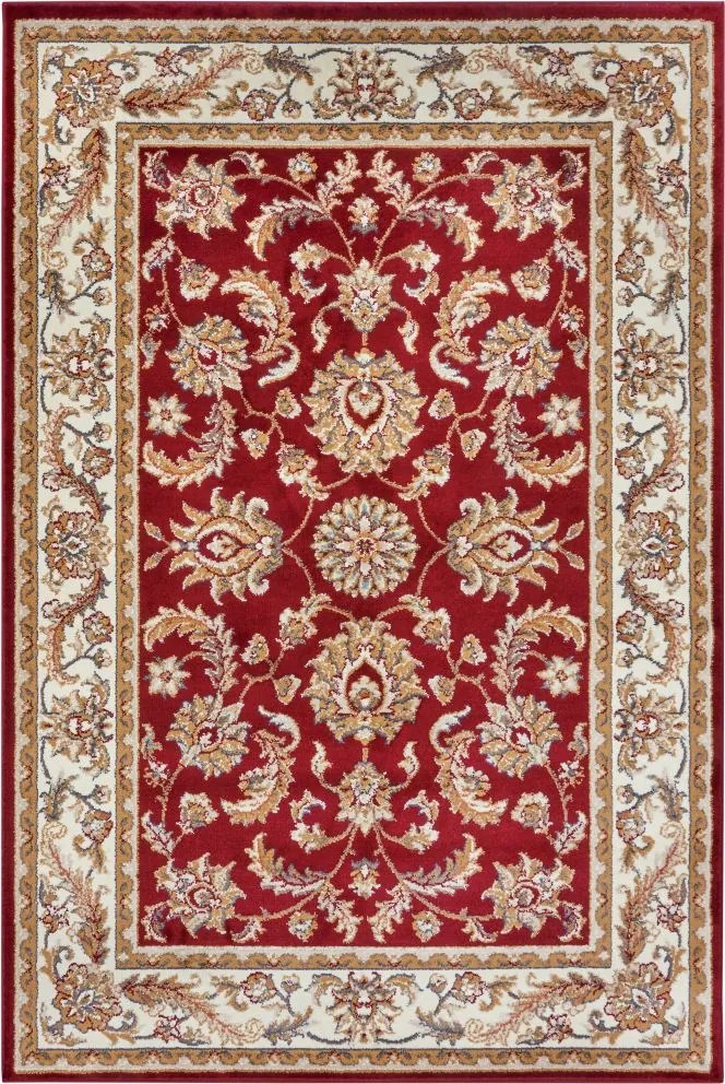 Dywan Luxor Perski Florystyczny czerwono - kremowy 140 cm x 200 cm
