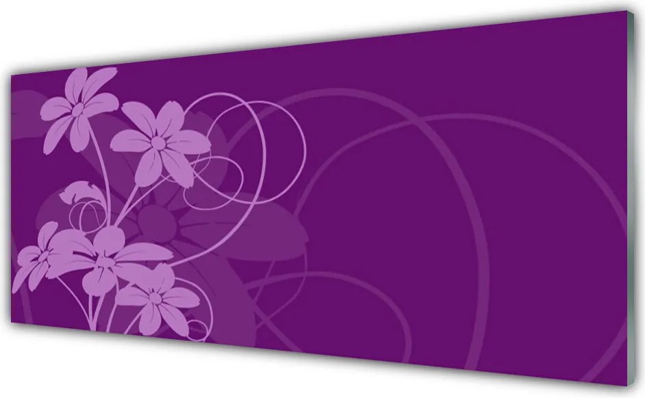 Panel Szklany Malarska Wizja Kwiatowego Ogrodu