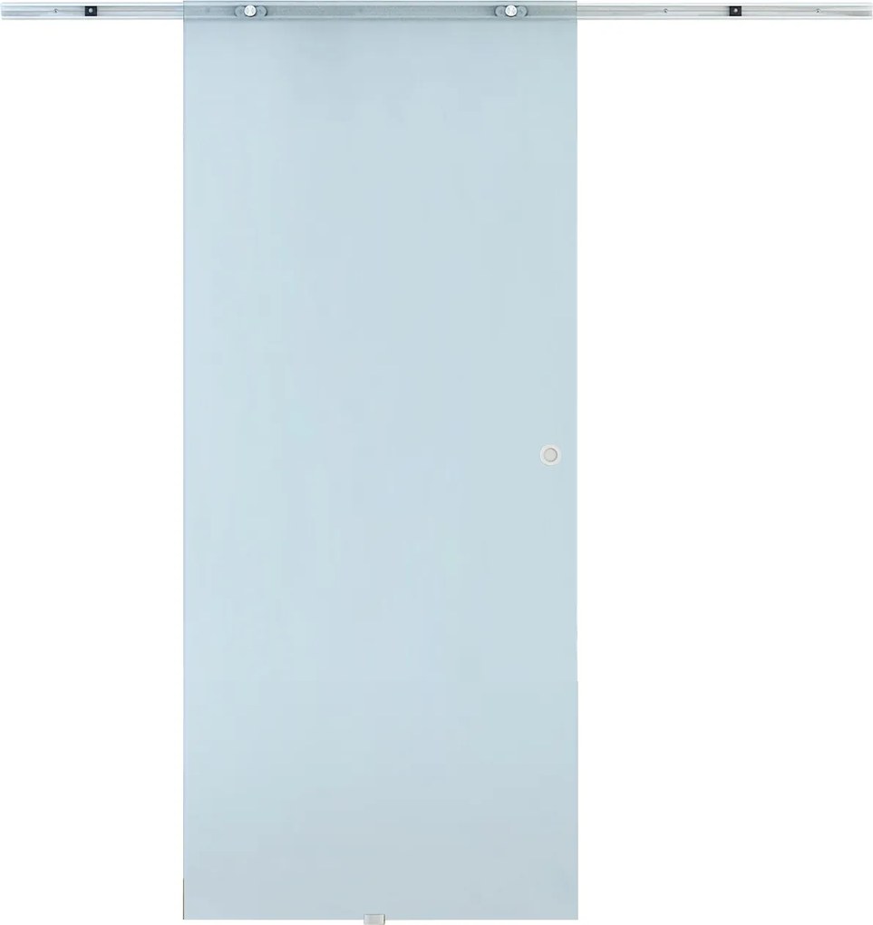 HOMCOM Drzwi Przesuwne Szklane Przezroczyste 1025 x 2050 mm Minimalistyczny Styl do Domu | Aosom PL