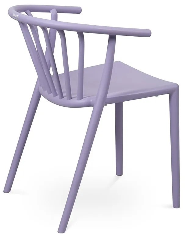 Lawendowe plastikowe krzesło ogrodowe Capri – Bonami Essentials