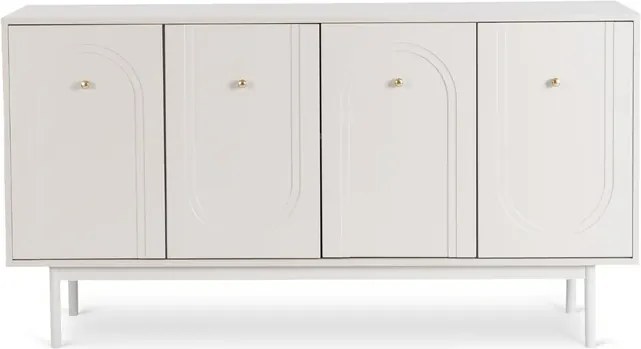 Komoda do Salonu MARLEN 155 cm Kaszmir Czterodrzwiowa Nowoczesna