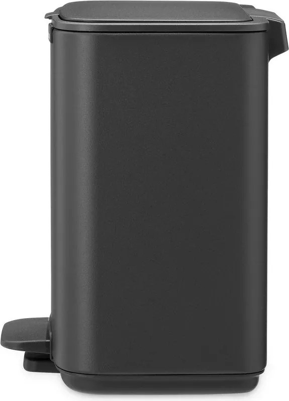 Ciemnoszary stalowy kosz na śmieci z pedałem 4 l Bo – Brabantia