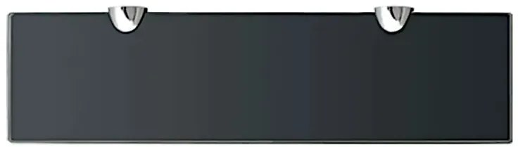 Czarna półka ścienna szklana 40x10 - Imker