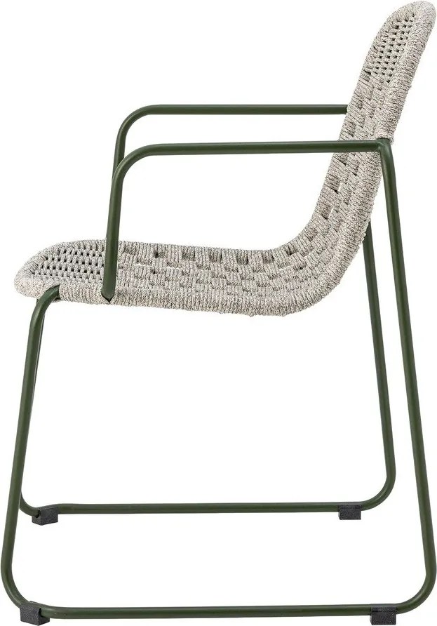 Szare metalowe krzesło ogrodowe Calana – Bloomingville