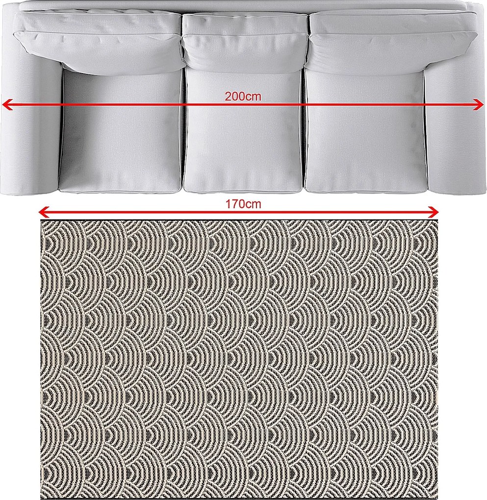 Dywan Jersey Home beige/black 120x170cm