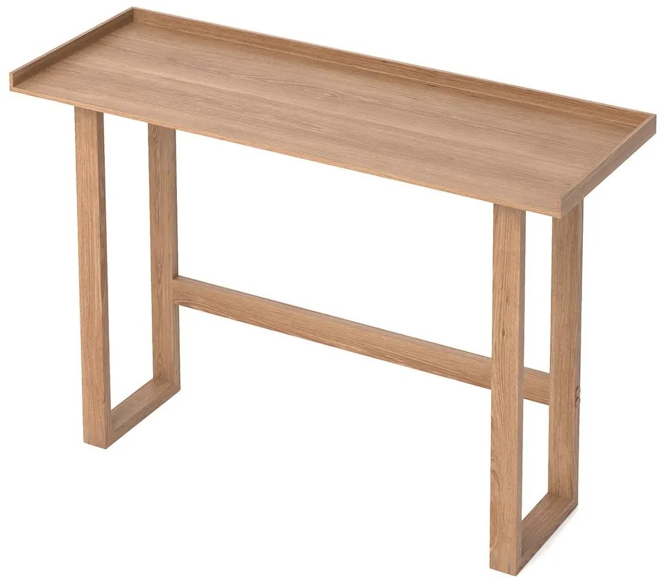 Biurko z litego drewna dębowego Wireworks Slim