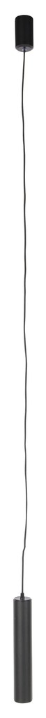 Zestaw 2 designerskich lamp wiszących czarnych - Tuba Small Nowoczesny Oswietlenie wewnetrzne