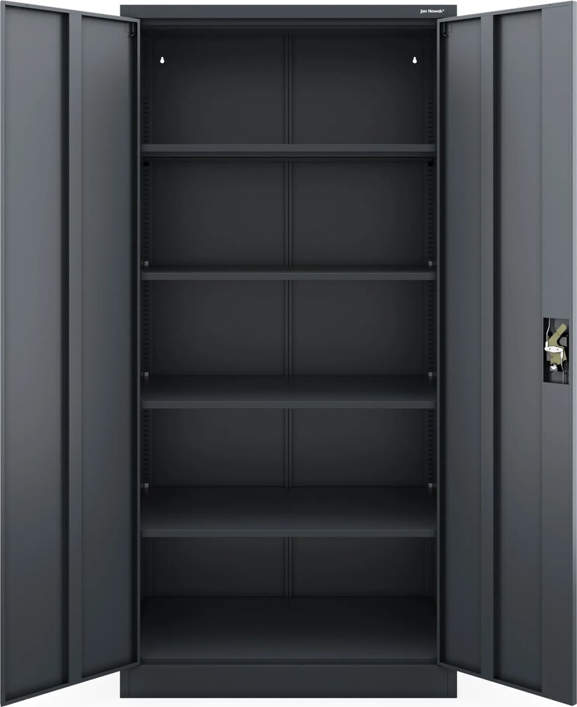 Szafa metalowa biurowa, warsztatowa antracytowa JAN D600 900 x 1850 x 600 mm