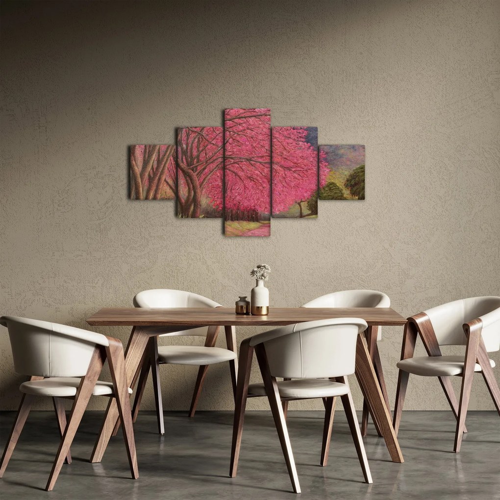 Obraz kwitnących drzew (125x70 cm)