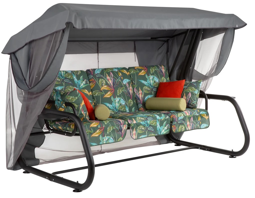 Huśtawka ogrodowa z moskitierą Venezia Lux Black Edition G058-02PB PATIO