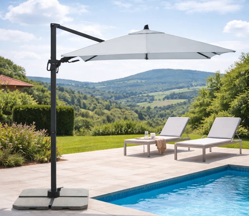 Derby DX 210 x 210 cm jasnoszara