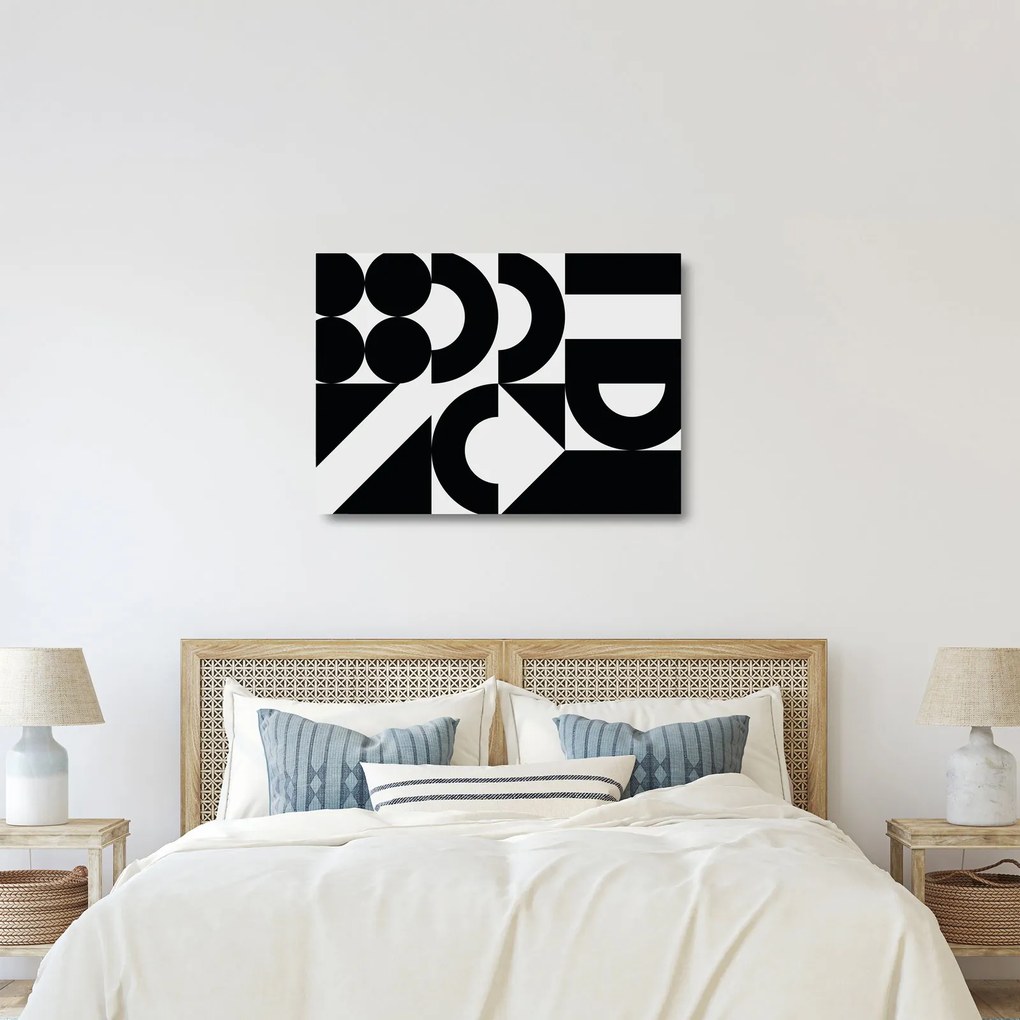 Obraz na szkle - Abstrakcja geometryczna N⁰2 (70x50 cm)